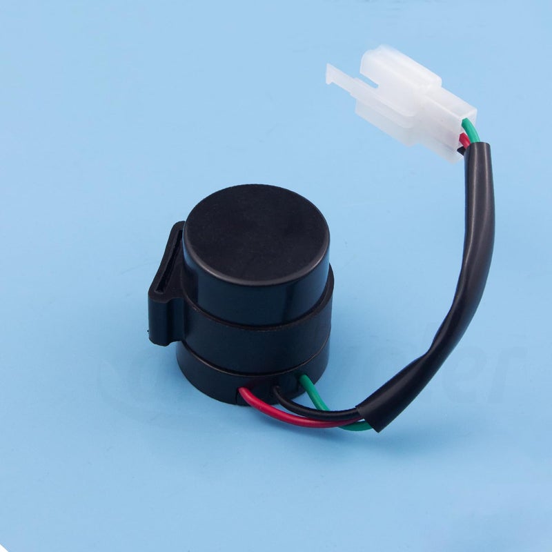 amavoler 2 PCS Signal Flasher 3 Pins Round Turn Signal Flasher Relay Blinker Black Aftermarket Parts Fit for GY6 50-250cc Scooters Moped ATV Pit Dirt Bike Motorcycles.(2 PCS) - Image 4